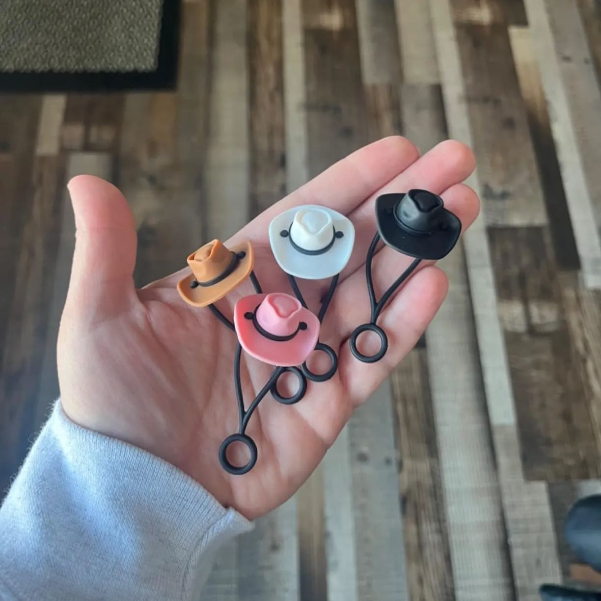 🤠🥤Silicone Cowboy Hat Straw Covers Cap