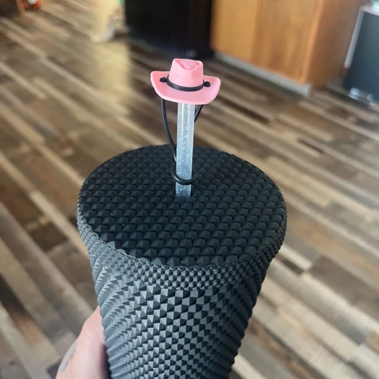 🤠🥤Silicone Cowboy Hat Straw Covers Cap