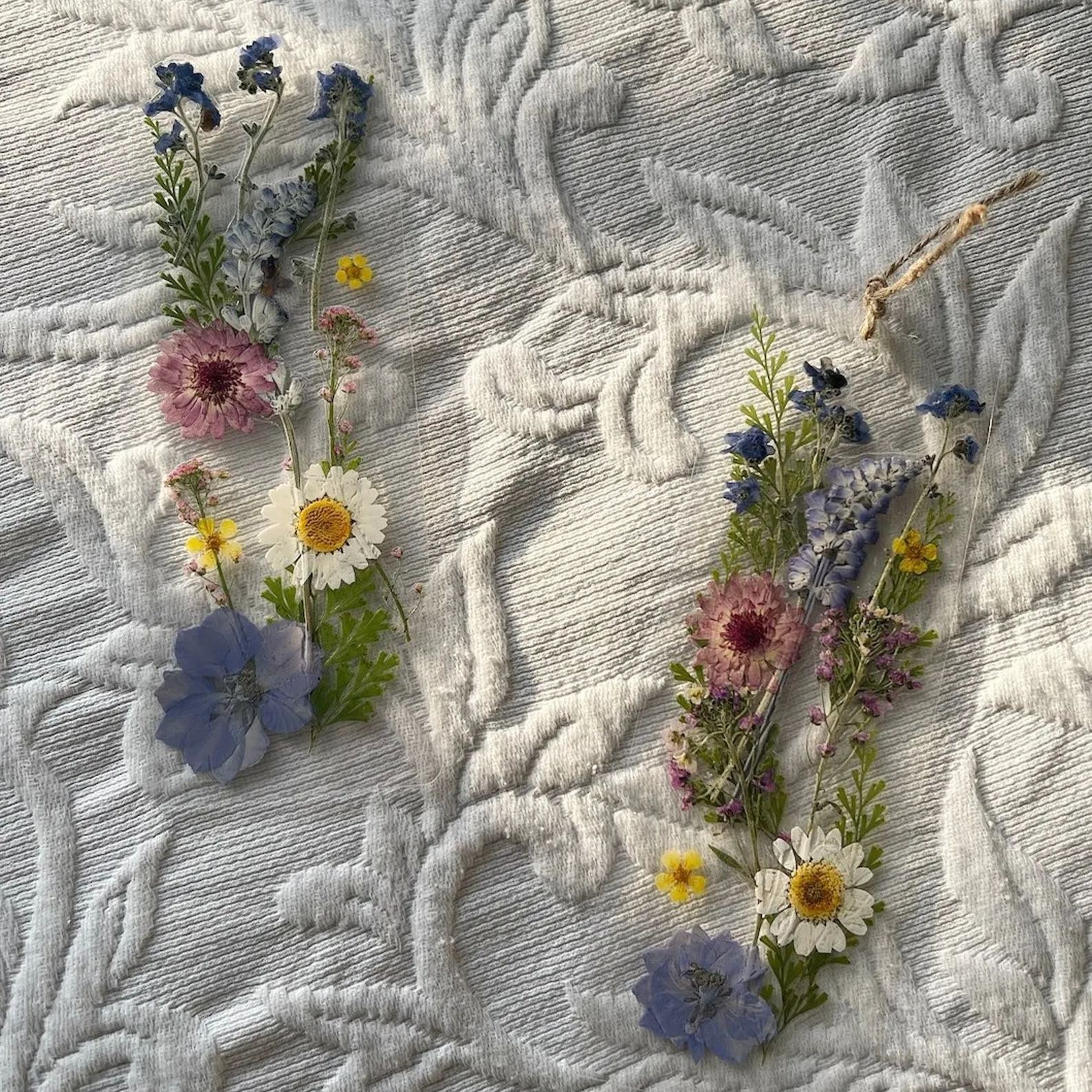 Handmade Floral Bookmarks With Tassel