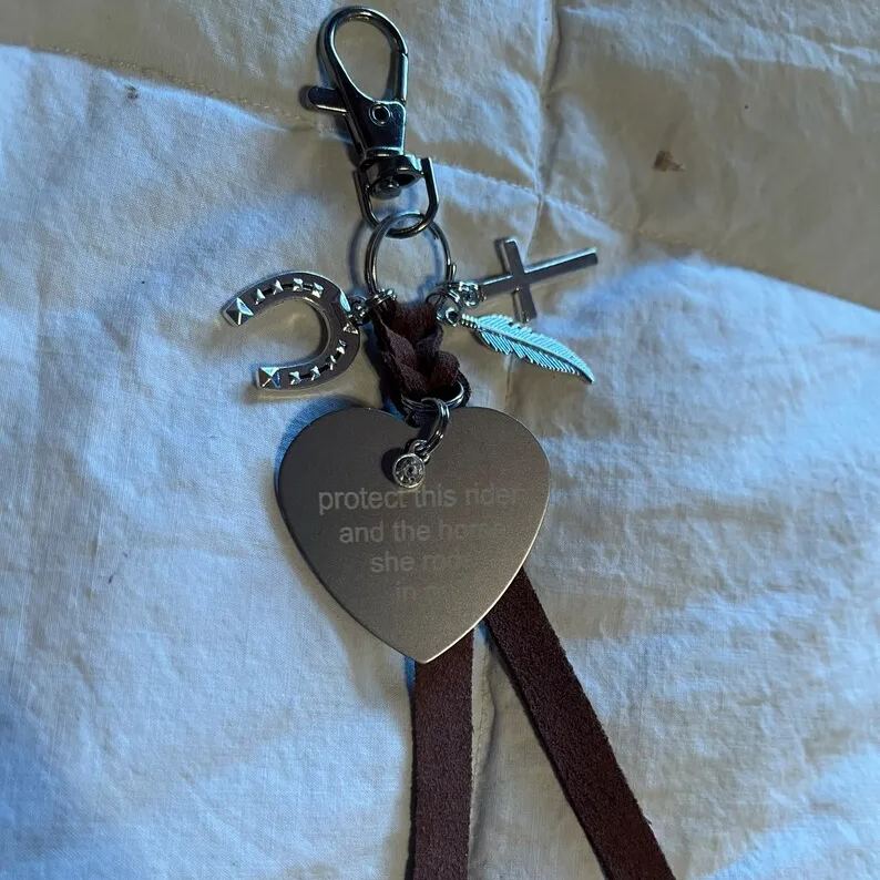 Saddle Heart Charm