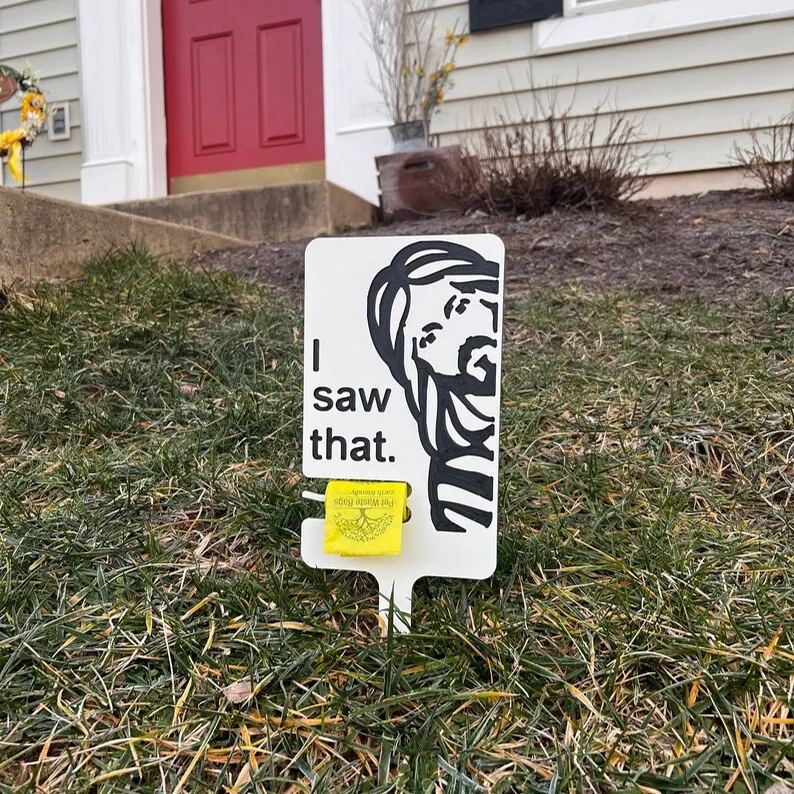 Dog Poop Sign with Bag Holder