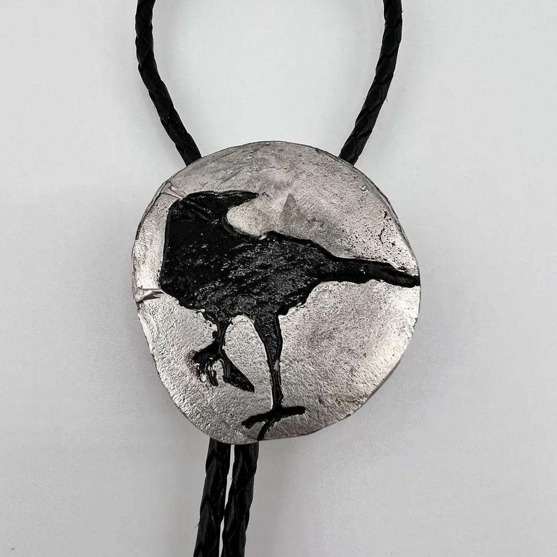 Crow Bolo Tie