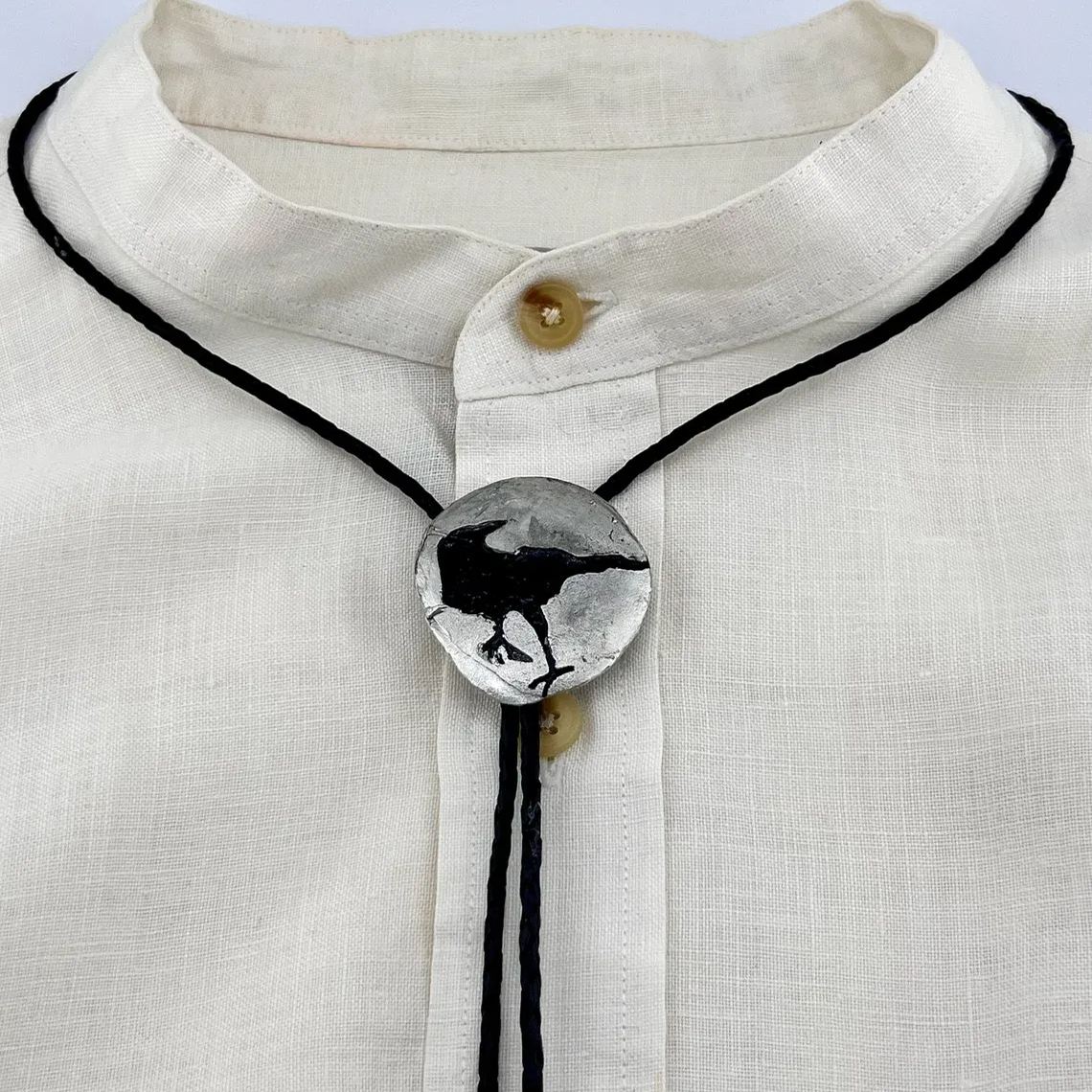 Crow Bolo Tie