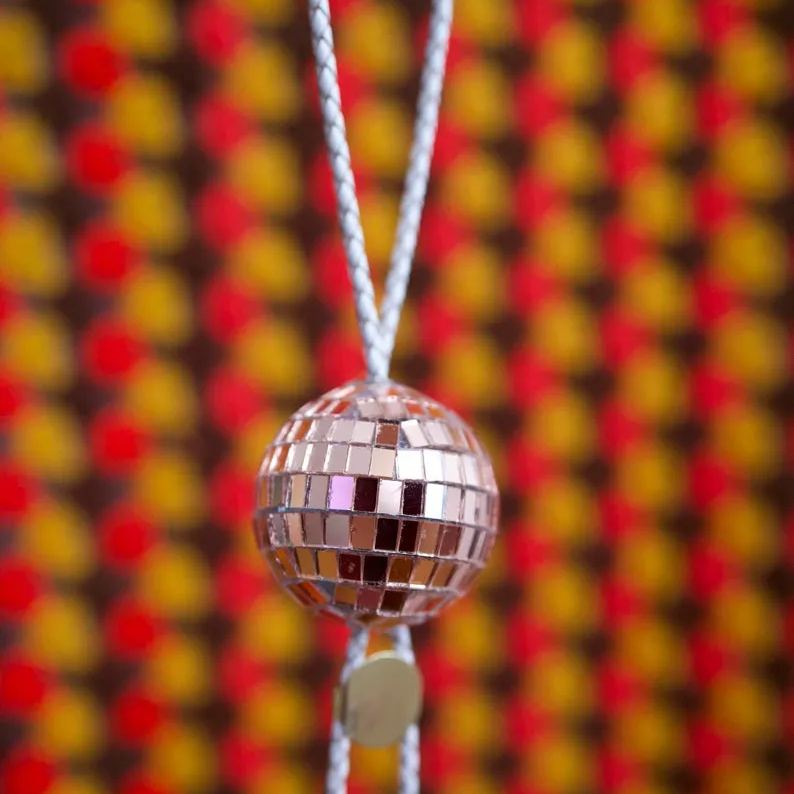 Disco Cowgirl Discoball Bolo Tie