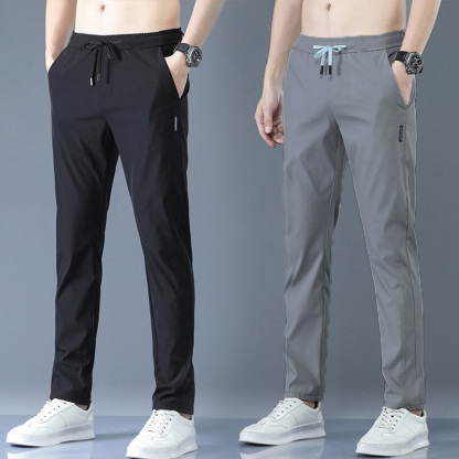 【2枚入り】ストレッチ速乾カジュアルパンツ
