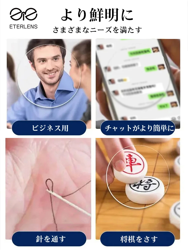 累進多焦点老眼鏡