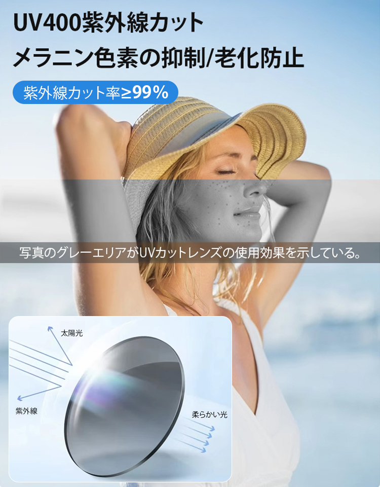 おしゃれな偏光サングラス