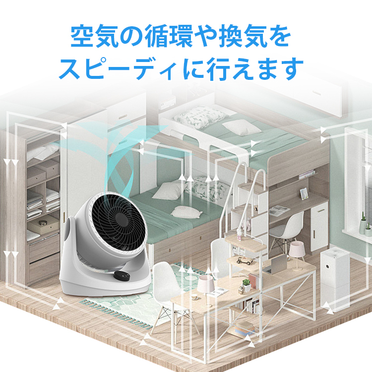 空気循環サーキュレーター扇風機