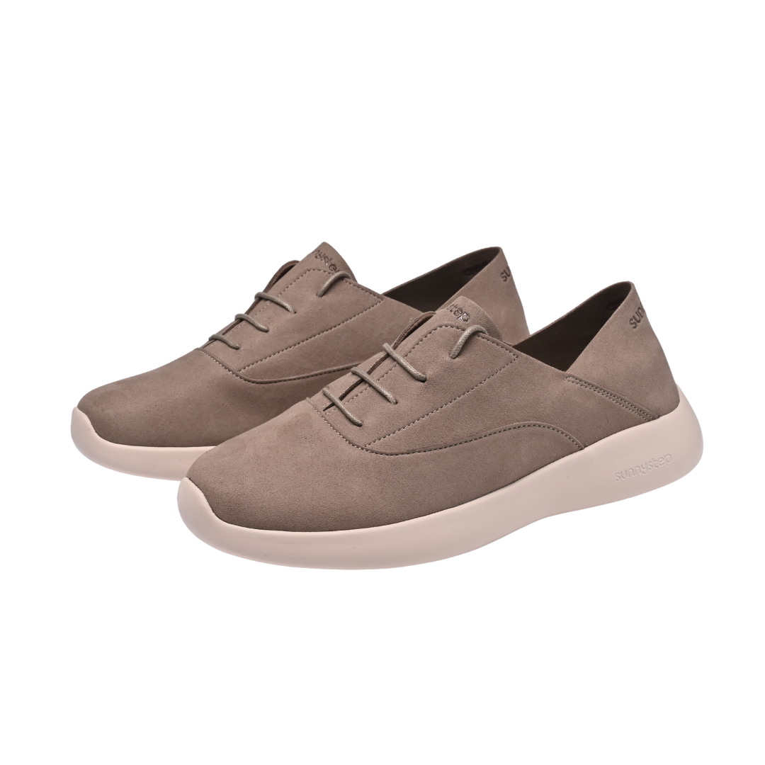 Balance Oxford Caramel Suede
