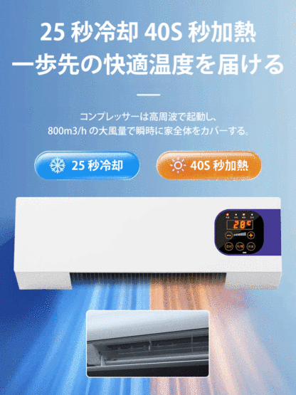 壁掛け冷暖両用エアコン