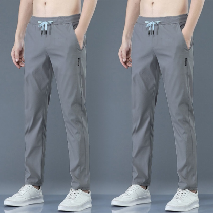 【2枚入り】ストレッチ速乾カジュアルパンツ