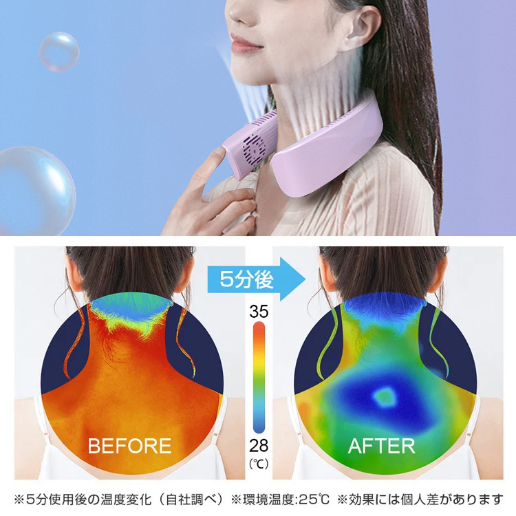 新世代首掛け扇風機