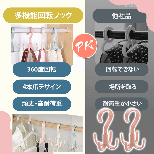 多機能回転フック