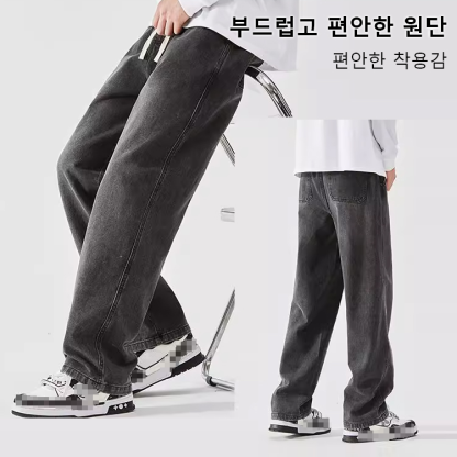 [커 보이고 컴포트]아메리칸 하이 스트리트 워싱 데님 팬츠