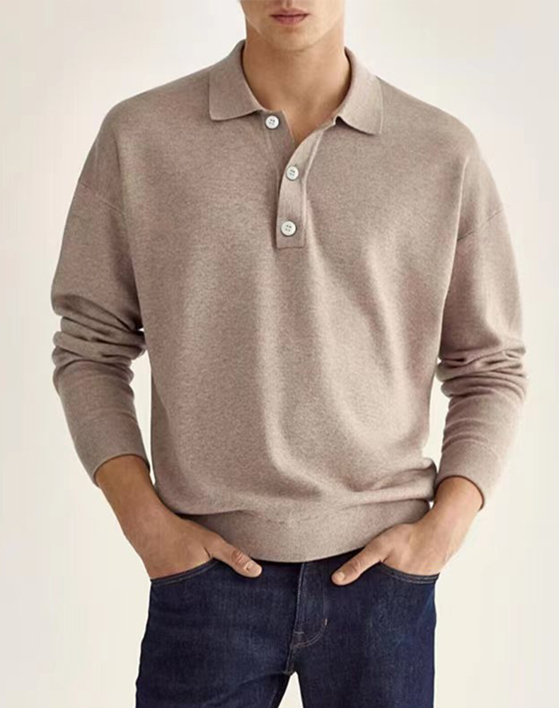 캐주얼 남성 무지 폴로 셔츠