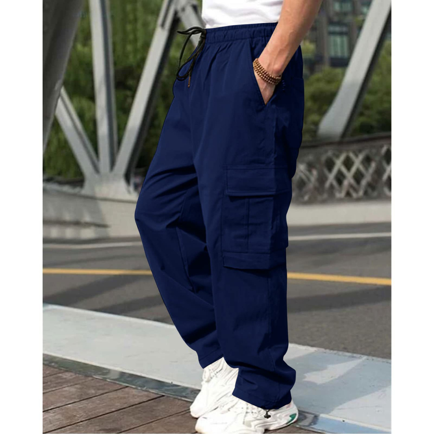 캐주얼 남성 카고 바지
