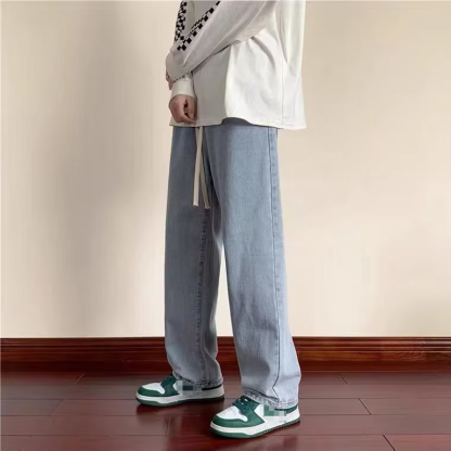 [커 보이고 컴포트]아메리칸 하이 스트리트 워싱 데님 팬츠