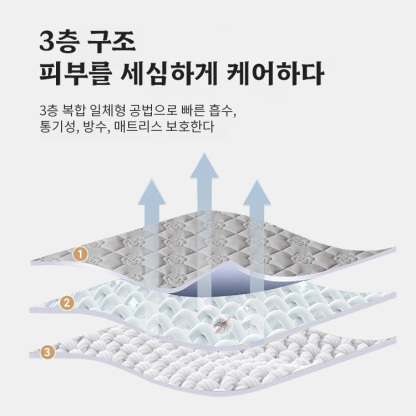 무지 방수 소프트 매트리스 커버
