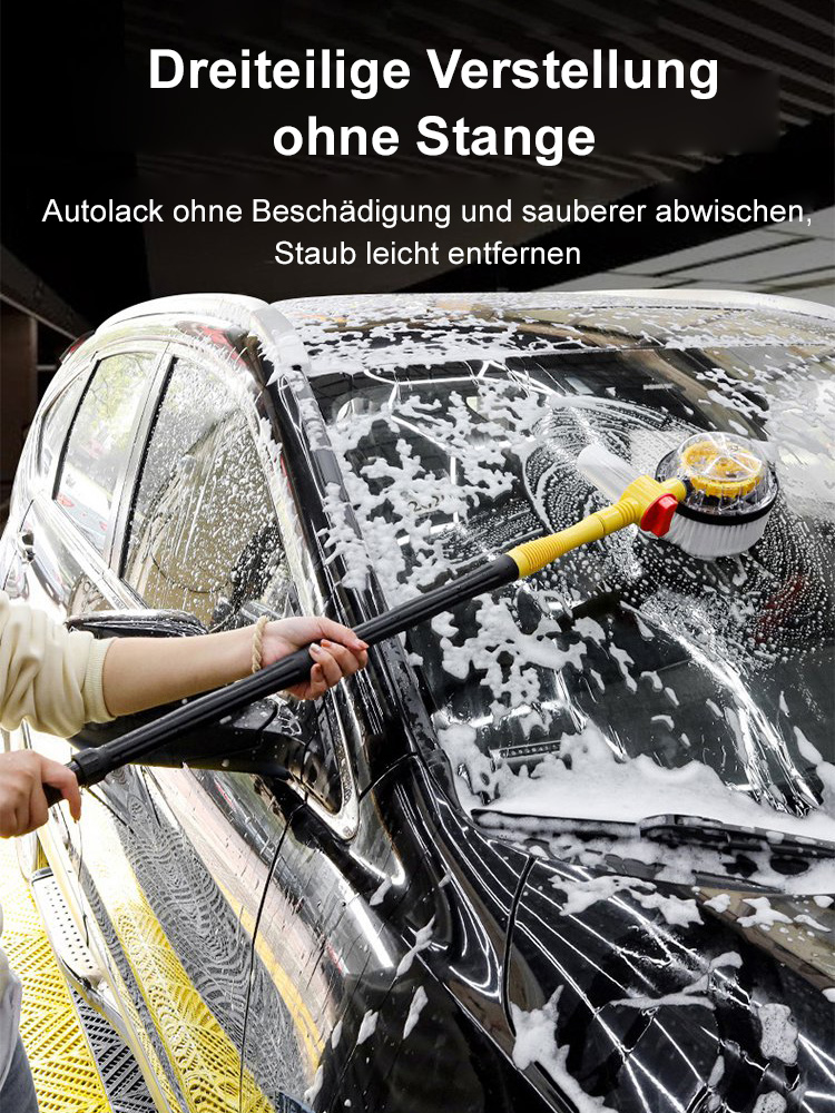 【Integriertes Waschen, Spülen und Bürsten 】Automatisch rotierendes Autowaschanlagen-Set