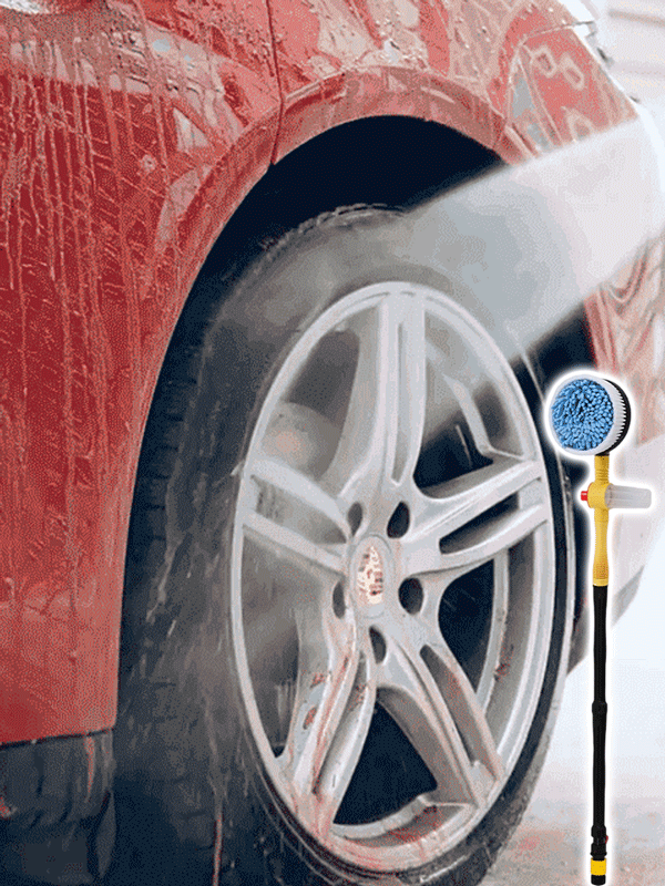 【Integriertes Waschen, Spülen und Bürsten 】Automatisch rotierendes Autowaschanlagen-Set