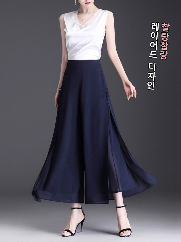 쉬폰 옆트임 퀼로트