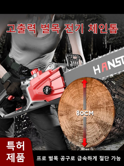 고출력 전기 체인톱