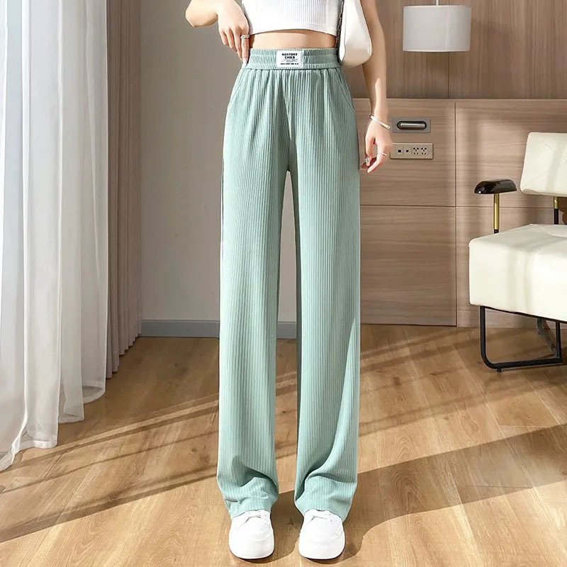 접촉 냉감 여성 와이드 팬츠