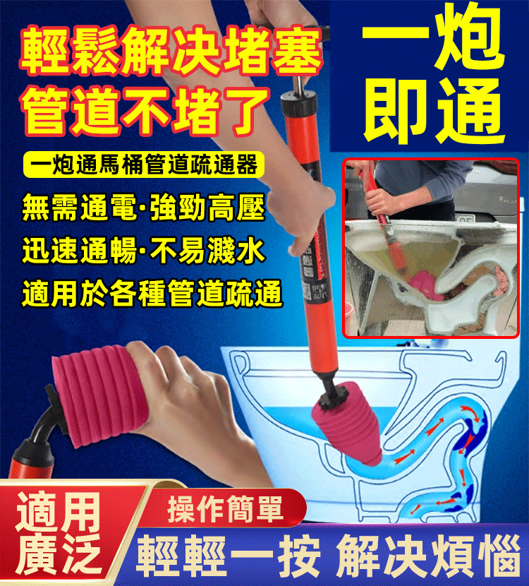 一炮通馬桶管道疏通器