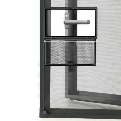 外開窗紗窗網自裝金剛網磁吸紗網小窗窗防蚊自黏隱形家用沙窗