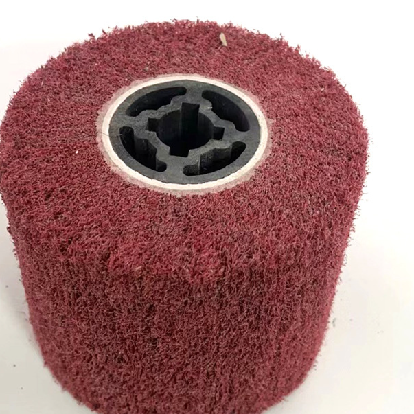 十字芯不銹鋼拉絲輪夾砂拋光輪角磨機用拉絲輪拉絲機用纖維拋光輪