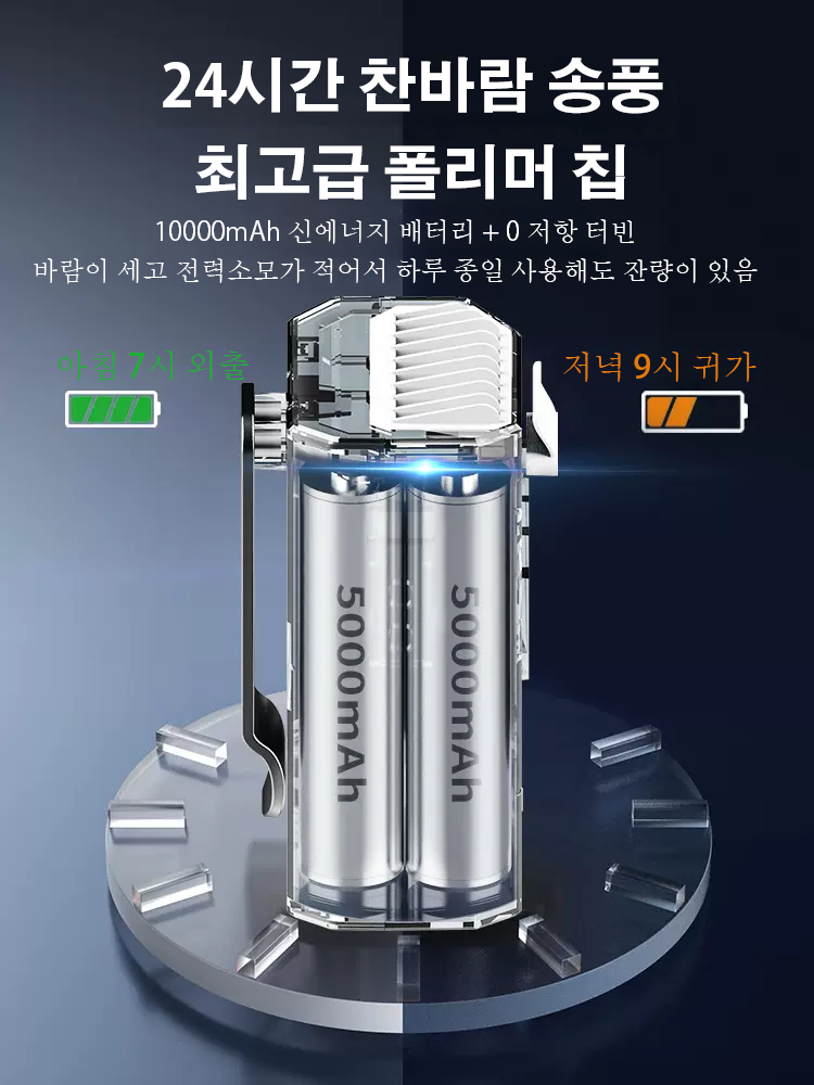 아웃도어 다용도 허리벨트 선풍기