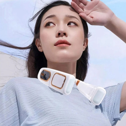 아이스 쿨링 휴대용 목 선풍기