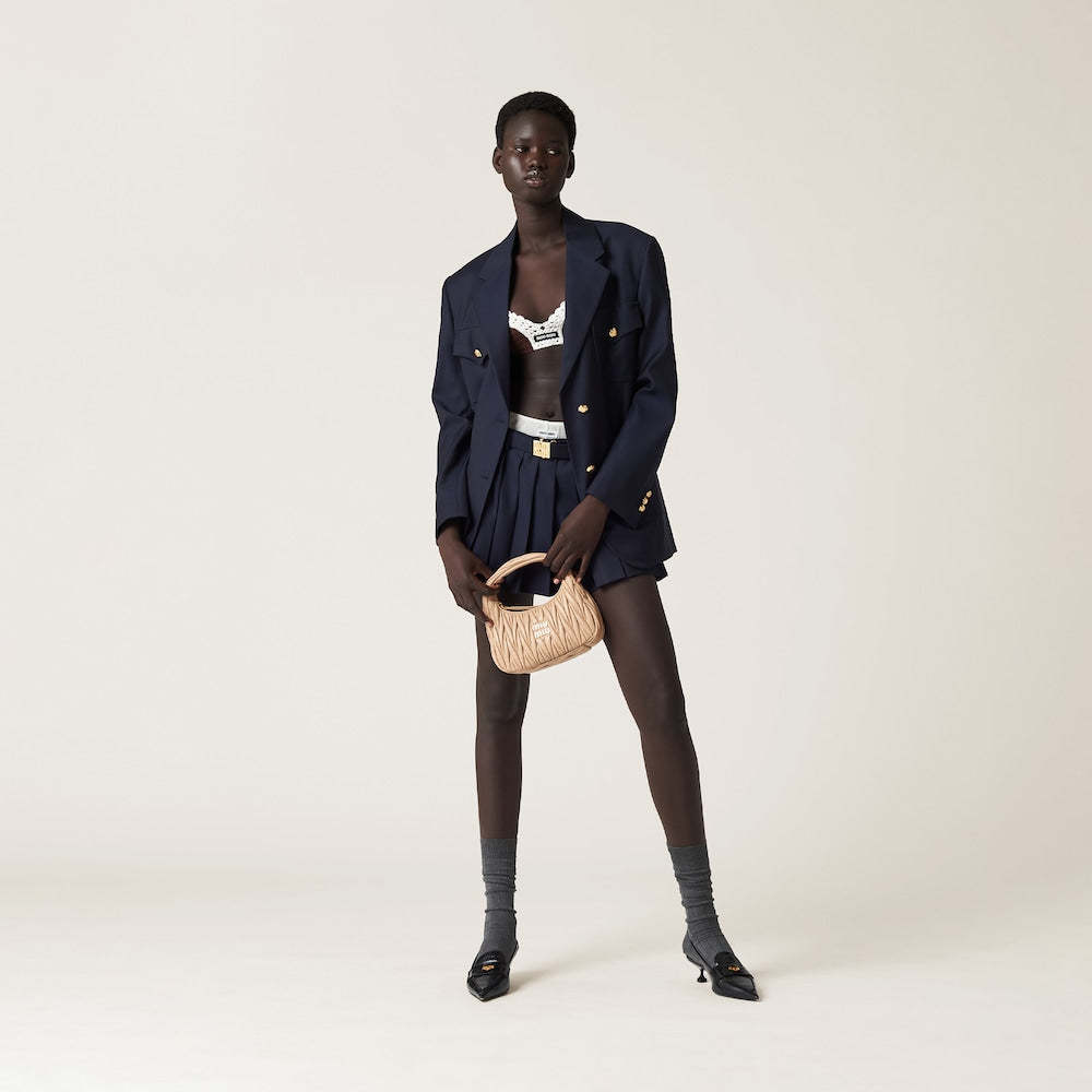 ワンダー マテラッセレザー ホーボーバッグ