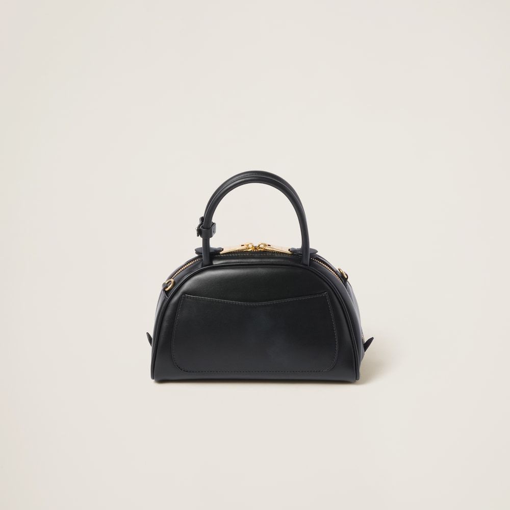 レザー トップハンドルバッグ