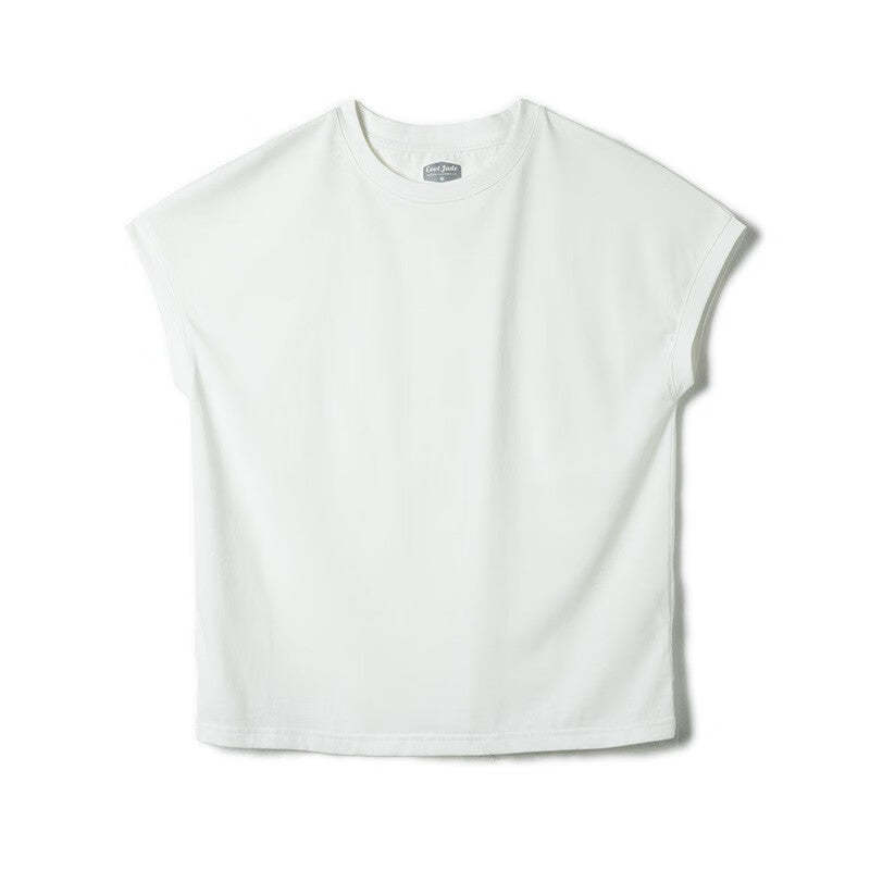 馬登女裝 冰絲上衣落肩基礎鹽系短袖夏凉感打底衫薄款寬鬆圓領T恤