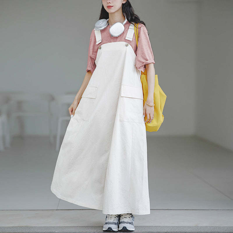 馬登女裝 美式休閒T恤純色落肩寬鬆基礎款短袖薄款透氣上衣