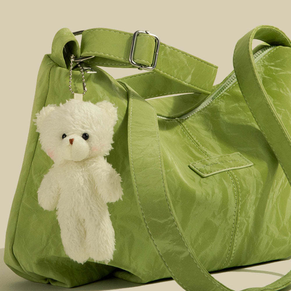 春夏新款絲絨高級感大容量包簡約軟森系百搭通勤托特包