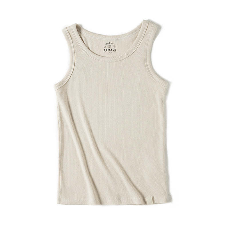 馬登女裝 基礎款針織背心夏季百搭小吊帶打底衫美背修身運動背心