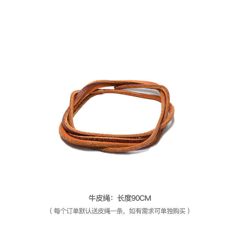 馬登女裝 二戰飛機小閃電純銀吊墜毛衣項鍊掛墜飾品牛皮繩