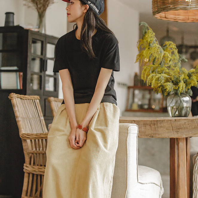 馬登女裝 休閒冰絲凉感T恤夏季基礎款正肩圓領短袖上衣白色打底衫