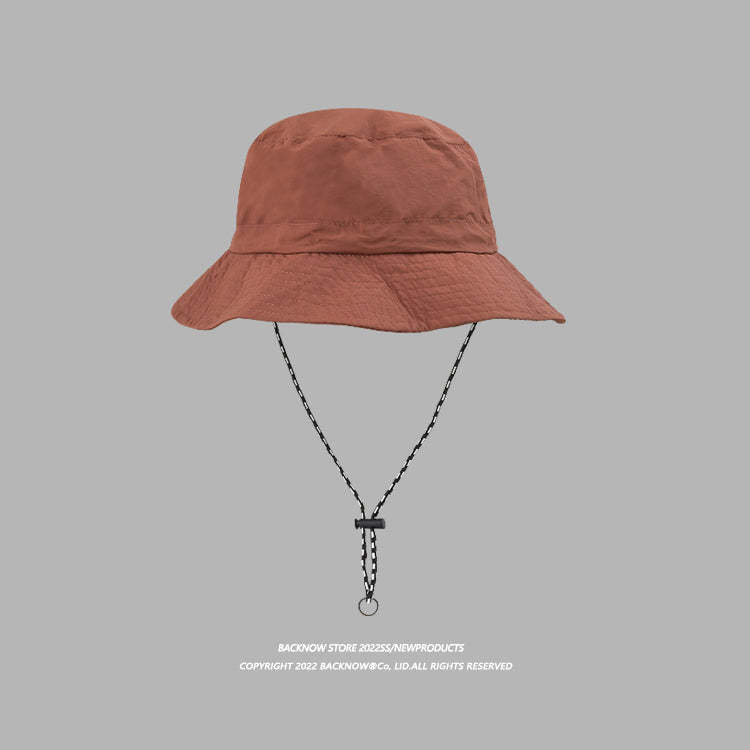 速幹漁夫帽女可收納戶外薄款夏季薄款遮陽帽盆帽登山帽