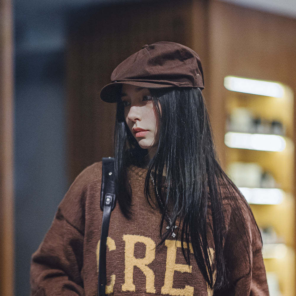 馬登女裝 貝雷帽女秋冬顯臉小八角帽報童帽蓓蕾帽艺文畫家帽