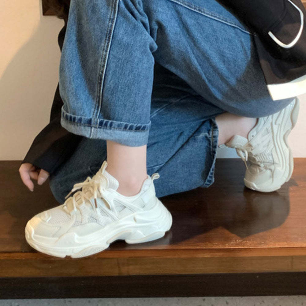 厚底老爹鞋女ins潮鞋子新款網面運動鞋女