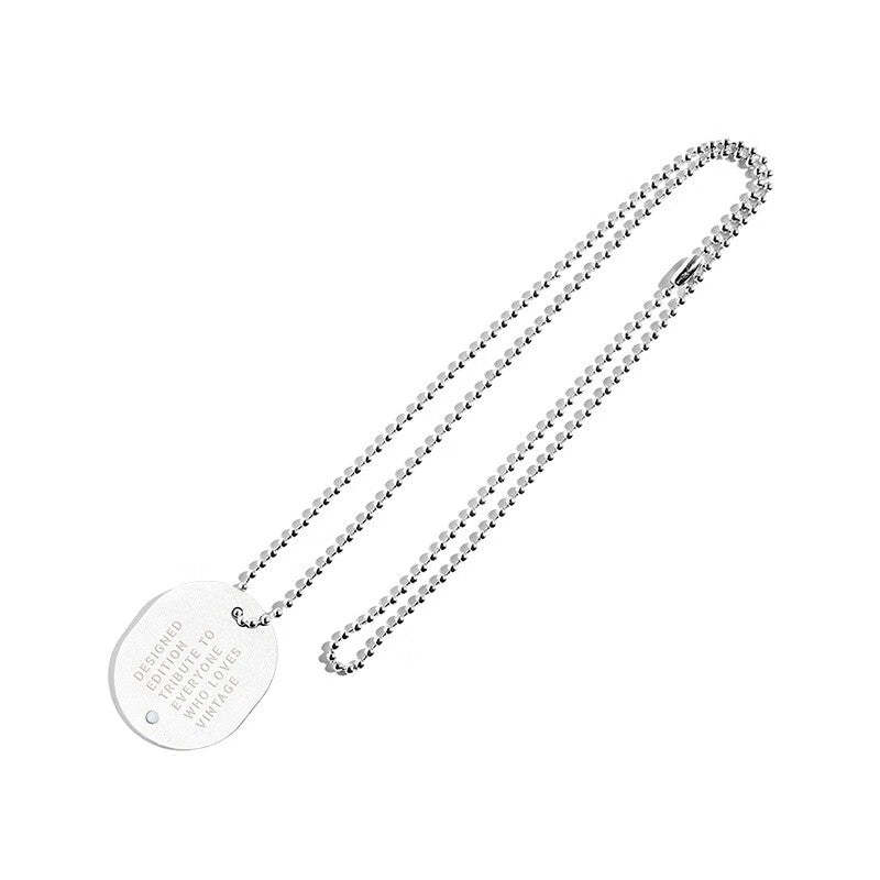 馬登工裝 美式復古字母軍牌吊墜嘻哈蹦迪土酷掛件痞帥潮配件鋼制軍牌