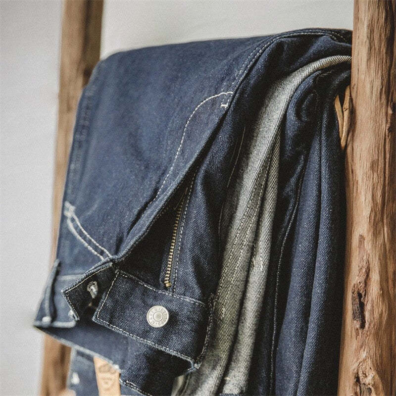 馬登女裝 美式復古直筒休閒褲男友風氣質寬鬆闊腿牛仔褲