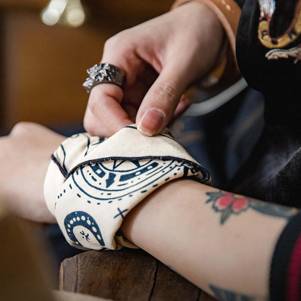 馬登女裝 美式航海圖方巾扣飾品阿美哢嘰頭巾領巾手帕艺文發帶