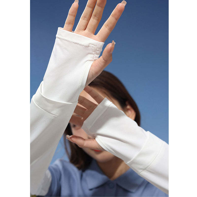 防曬袖套夏季長短款薄戶外防紫外線騎行透氣防滑開車冰袖