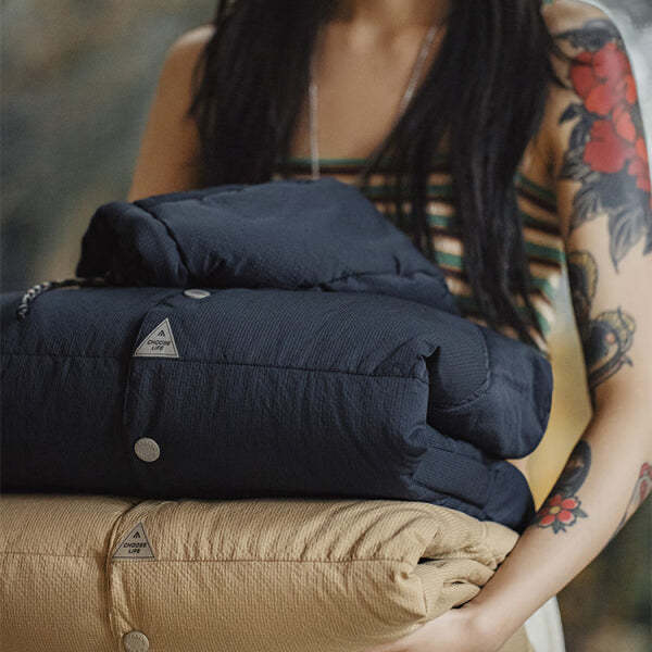 馬登女裝 90白鴨絨羽絨服連帽外套冬季加厚寬鬆麵包服女