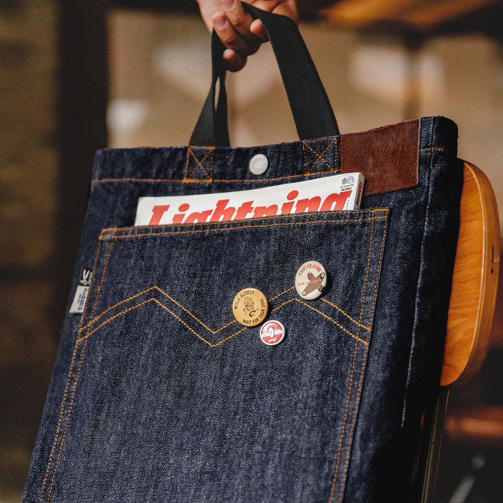 馬登女裝 牛仔斜挎單肩托特包手提大容量小眾設計平板包通勤包