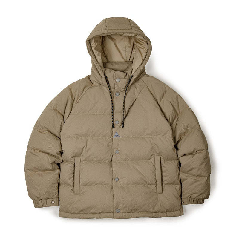 馬登女裝 90白鴨絨羽絨服連帽外套冬季加厚寬鬆麵包服女